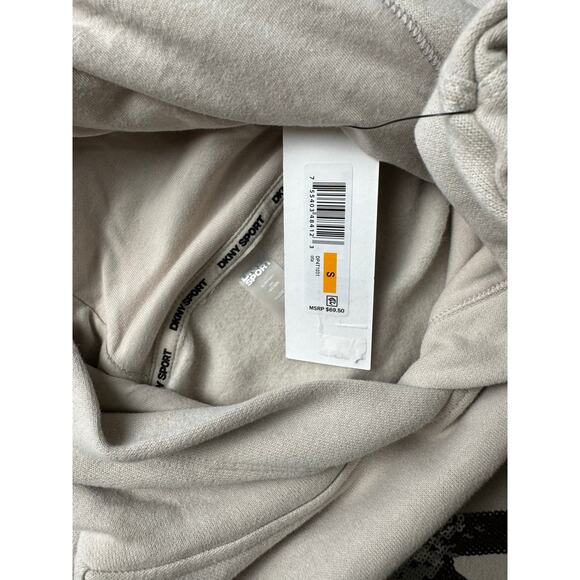 DKNY Sport Women's Sequin Pullover Fleece Hoodie NWT OAT SIZE S - Picture 5 of 10